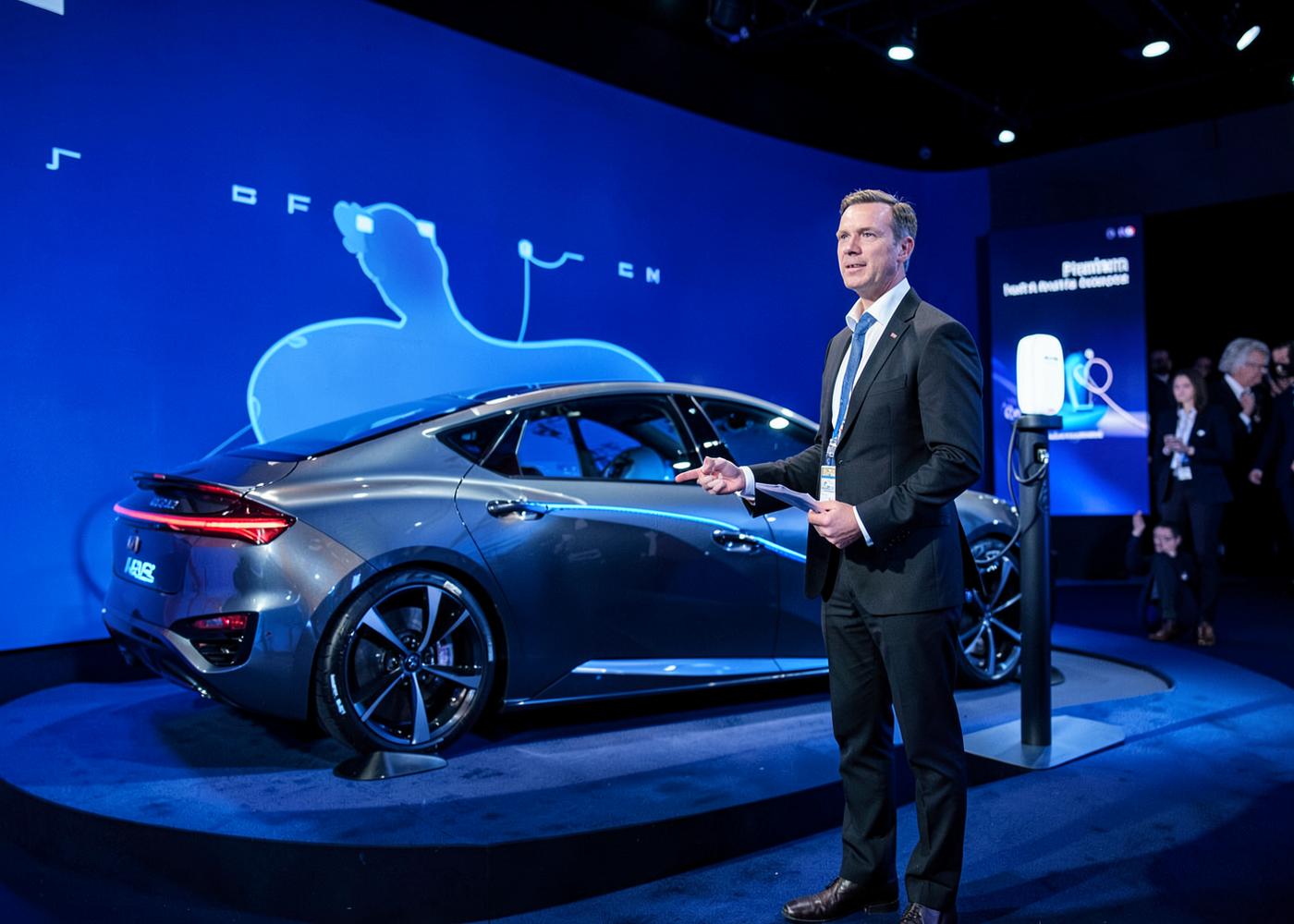 EV Conference speaker on stage