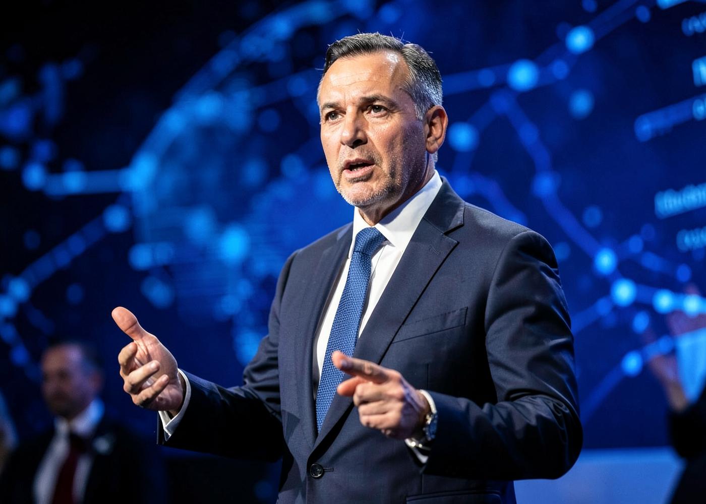 CXO Conference speaker on stage